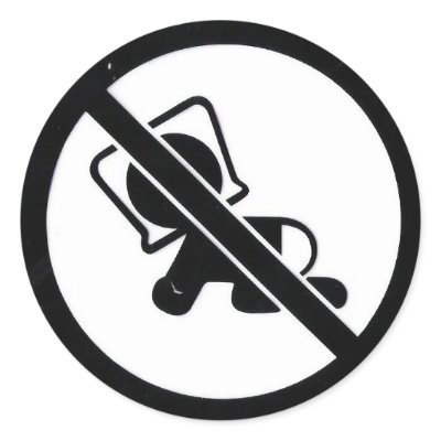 Baby Warning! Stickers by broomnhammer