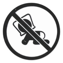 Baby Warning! Stickers by broomnhammer Baby Warning! Stickers