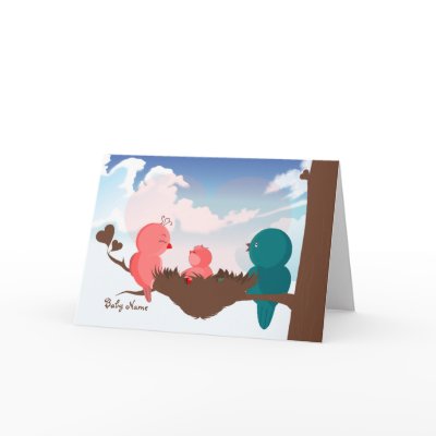 Baby Was Born-Baby Shower Thank You Greeting Card by zlatkocro