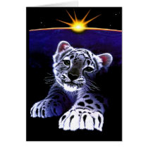 Baby White Tiger Greeting Cards