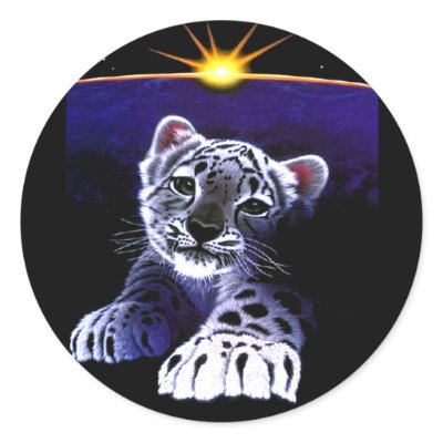 Baby White Tiger Stickers by fstasu58