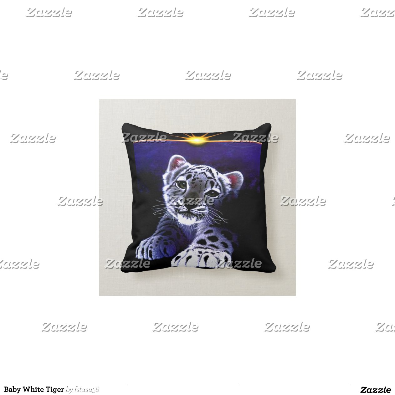 white tiger pillow pet