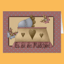 Baby Wiege Maedchen karten