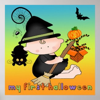 Baby Witch My 1st Halloween Poster/Print