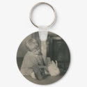 baby with bunny key chain keychains by amazingvintage baby with bunny key chain keychains