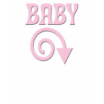 BABY WITH DOWN ARROW MATERNITY DESIGN t-shirts by dgpaulart BABY WITH DOWN ARROW MATERNITY DESIGN t-shirts