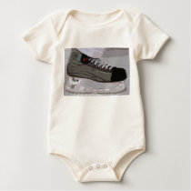 Baby with hockey skate t-shirts by truenorth81 Baby with hockey skate t-shirts