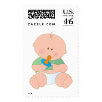 Baby with Pacifier postage