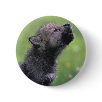 Baby Wolf Howls Pin