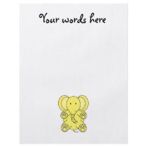 Baby yellow elephant custom flyer