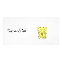 Baby yellow elephant photo cards