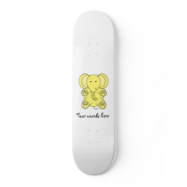 Baby yellow elephant skate deck
