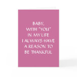 BABY, YOU DEFINE LOVE cards