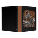 Baby zebra fall stripes binders