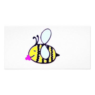 babybee photo greeting card by Scarlet_designs