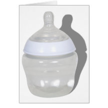 BabyBottle062210Shadow Greeting Cards