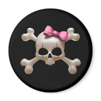 Babydoll goth skull Magnet