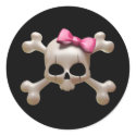 Babydoll goth skull Sticker