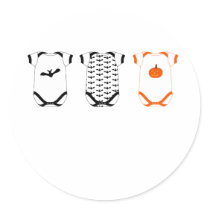 Babygro Halloween Round Stickers
