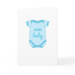 Babygro in Blue New Baby  Card