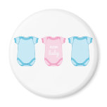 Babygro in Pink and Blue New Baby Magnet