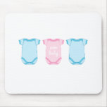 Babygro in Pink and Blue New Baby Mouse Pad
