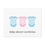 {Babygro in Pink and Blue New Baby Post Card
