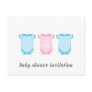 {Babygro in Pink and Blue New Baby Post Card