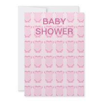 Babygro in Pink Baby Shower Invitation