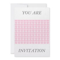 Babygro in Pink Invitation
