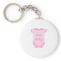 BabyGro in Pink New Baby Key Chain