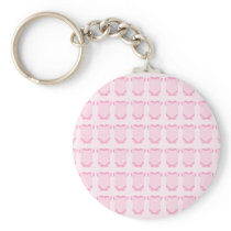 Babygro in Pink Repeat Pattern Key Chain