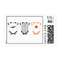 Babygro with Halloween Design Postage