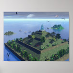 Babylon Gardens Print