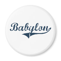 Babylon New York Classic Design Fridge Magnet