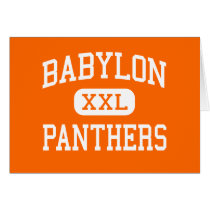 Babylon - Panthers - High - Babylon New York Greeting Card