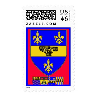 babylonian babel tower guard crest postage by holycrocodile