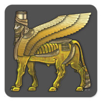 Babylonian Winged Bull Lamassu Sticker