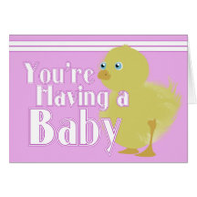 BabyPink Duck Card
