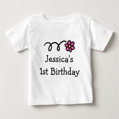 Babys 1st Birthday shirt | Personalized girl name