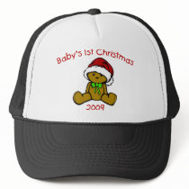 Baby's 1st Christmas 2009 (Teddy Bear) hats by LushLaundry Baby's 1st Christmas 2009 (Teddy Bear) hats