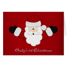 Babys 1st Christmas Greeting Card
