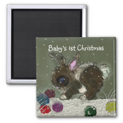 Baby's 1st Christmas Magnet