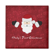 Babys 1st Christmas magnets