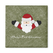 Babys 1st Christmas magnets
