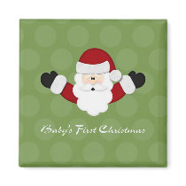 Babys 1st Christmas magnets