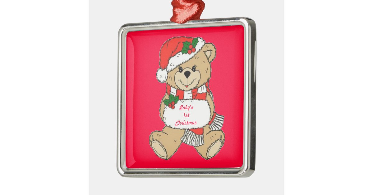 Metal Baby's First Christmas Ornament 
