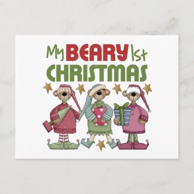 Baby's 1st Christmas postcards