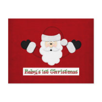 Babys 1st Christmas Postcard