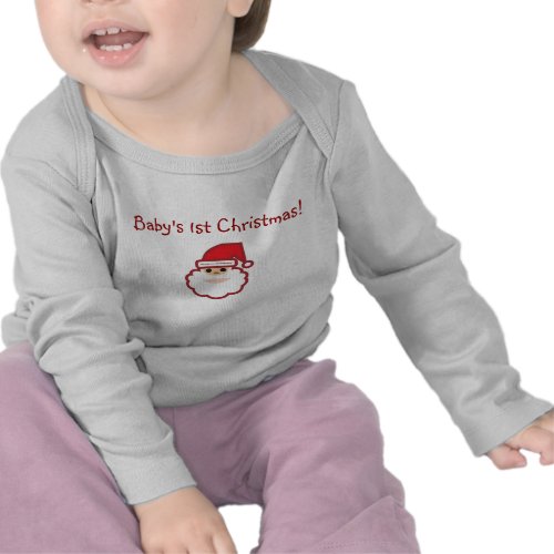 Baby&#39;s 1st Christmas-Santa T Shirt